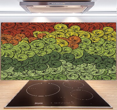 Salpicadero para cocina Ondas de colores