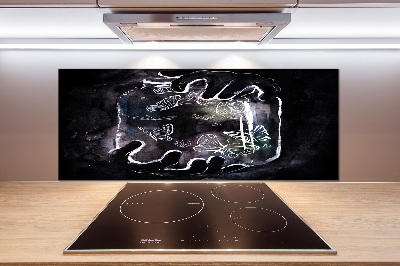 Panel de pared de cocina Mariposas en un frasco