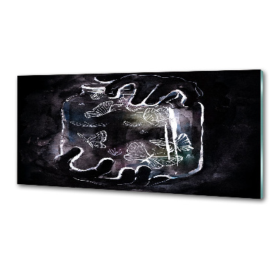 Panel do kuchni Motyle w słoiku