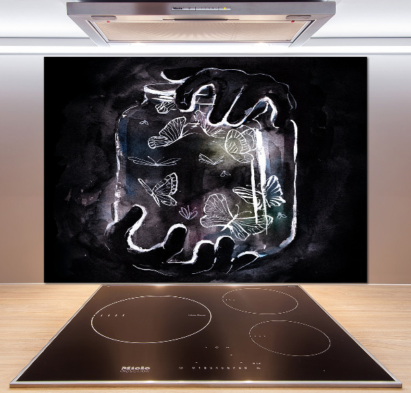 Panel do kuchni Motyle w słoiku