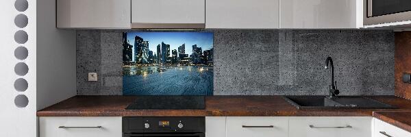 Panel do kuchni Singapur nocą