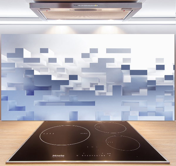 Salpicadero de cocina Abstracción cúbica