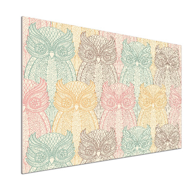 Panel de pared de cocina Búhos