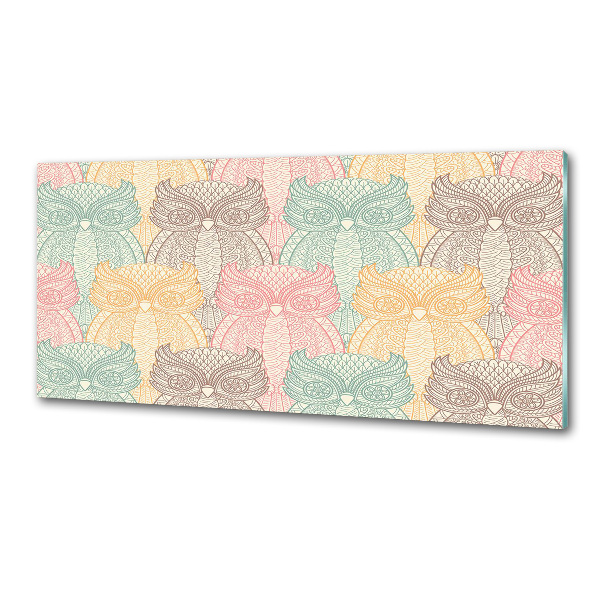 Panel de pared de cocina Búhos