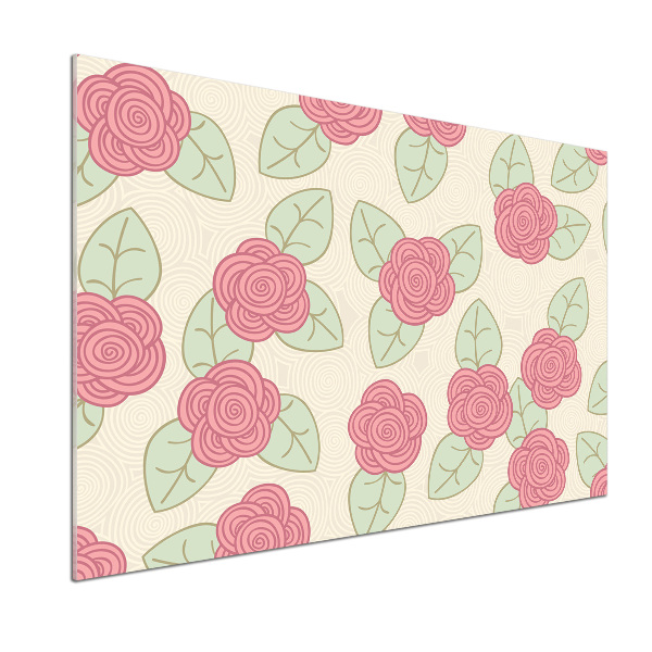 Panel antisalpicaduras Rosas