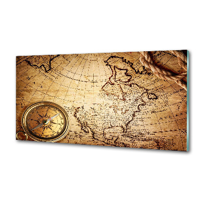 Panel para cocina Brújula en el mapa