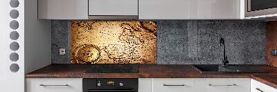 Panel para cocina Brújula en el mapa