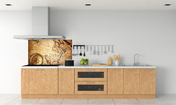 Panel para cocina Brújula en el mapa