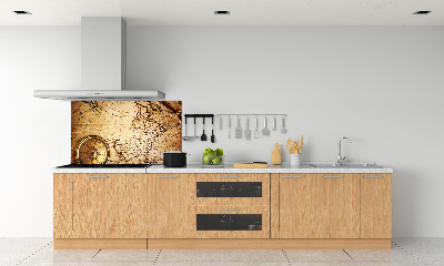 Panel para cocina Brújula en el mapa