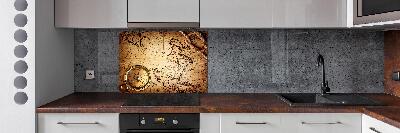 Panel para cocina Brújula en el mapa