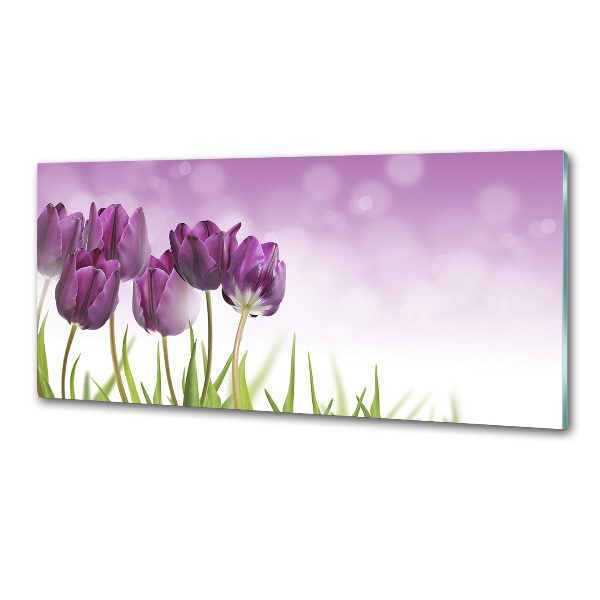 Panel do kuchni Filetowe tulipany