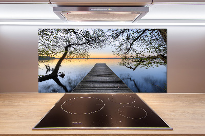 Salpicadero para cocina Muelle en el lago