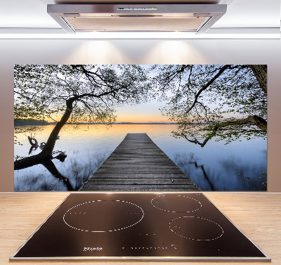 Salpicadero para cocina Muelle en el lago