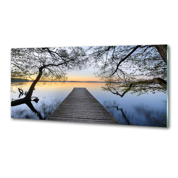 Salpicadero para cocina Muelle en el lago