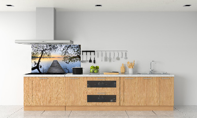 Panel do kuchni Molo nad jeziorem