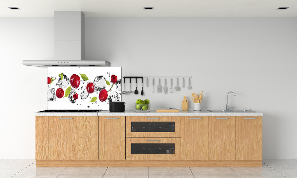 Salpicadero de cocina Cerezas y agua