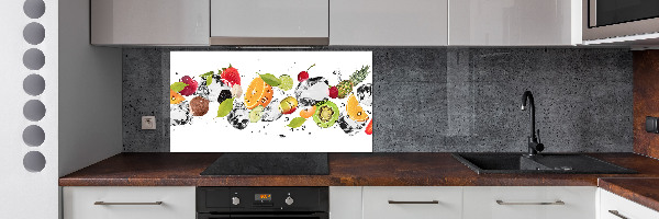 Panel antisalpicaduras Fruta y agua