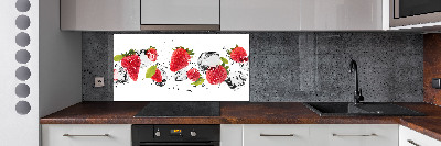 Panel para cocina Fresas y agua