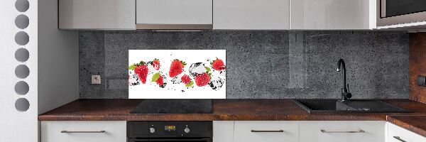 Panel para cocina Fresas y agua