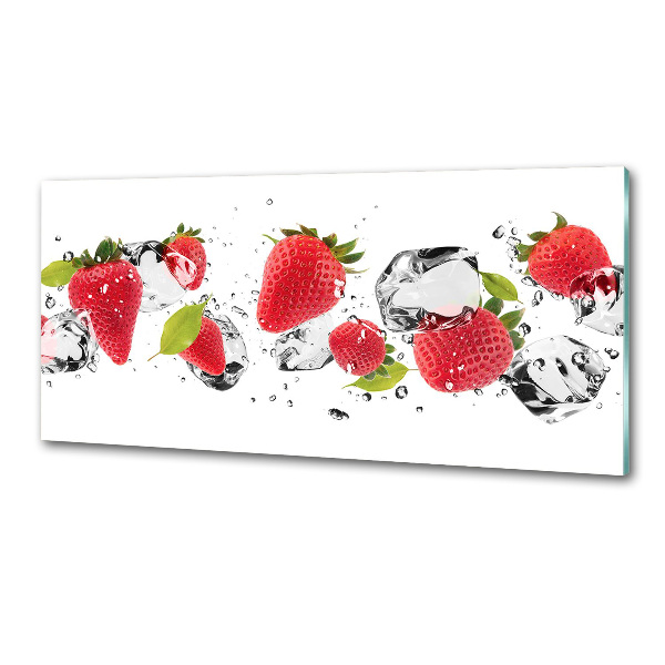 Panel para cocina Fresas y agua