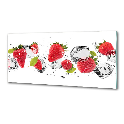 Panel para cocina Fresas y agua