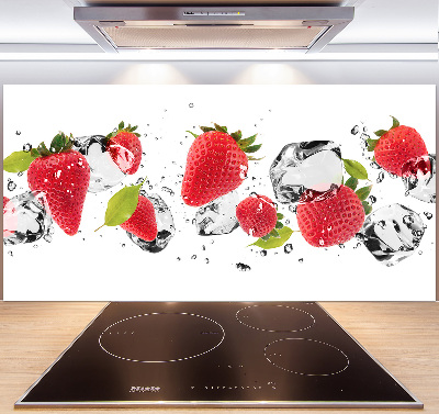 Panel para cocina Fresas y agua