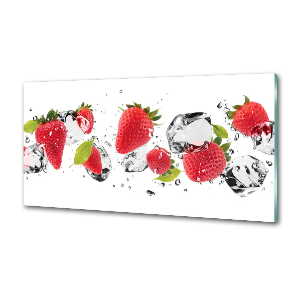 Panel para cocina Fresas y agua