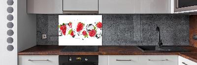 Panel para cocina Fresas y agua