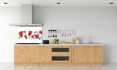 Panel para cocina Fresas y agua