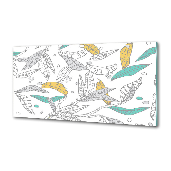 Panel antisalpicaduras Hojas coloridas