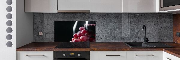 Panel para cocina Uvas y vino