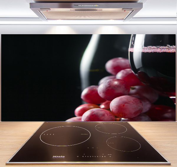 Panel para cocina Uvas y vino
