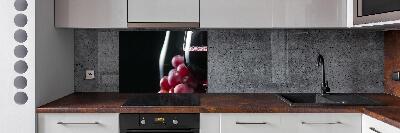 Panel para cocina Uvas y vino