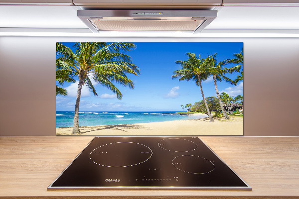 Panel de pared de cocina Playa tropical