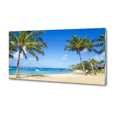 Panel de pared de cocina Playa tropical