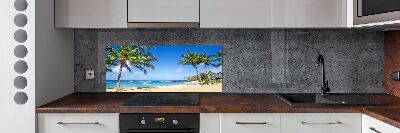 Panel de pared de cocina Playa tropical