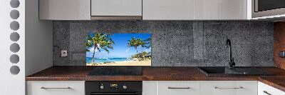 Panel de pared de cocina Playa tropical