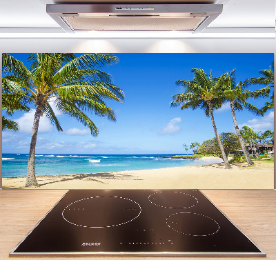 Panel de pared de cocina Playa tropical