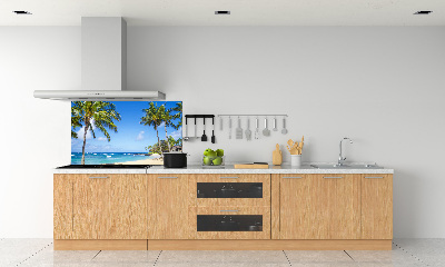 Panel de pared de cocina Playa tropical
