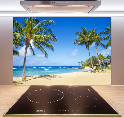 Panel de pared de cocina Playa tropical