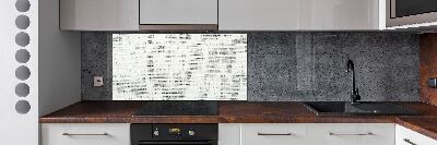 Panel para cocina Lienzo de lino blanco