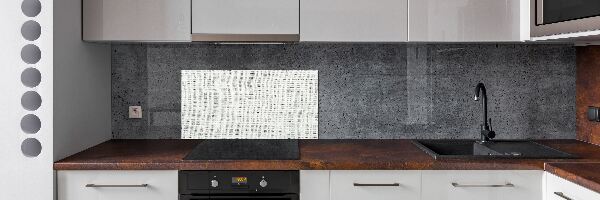 Panel para cocina Lienzo de lino blanco