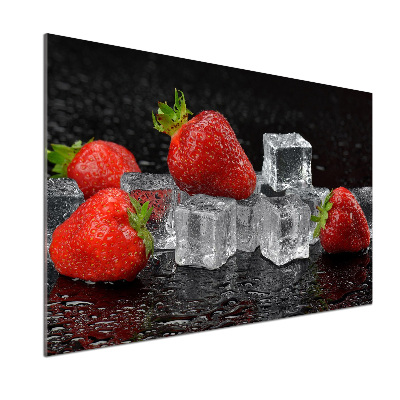 Salpicadero de cocina Fresas con hielo
