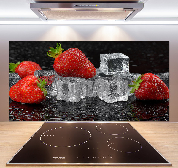 Salpicadero de cocina Fresas con hielo