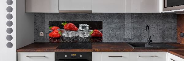 Salpicadero de cocina Fresas con hielo