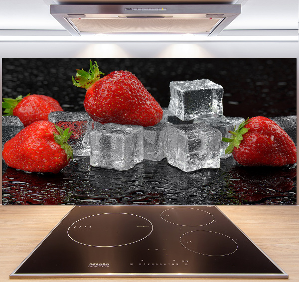 Salpicadero de cocina Fresas con hielo