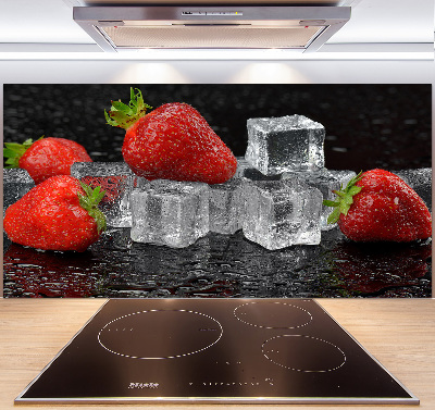 Salpicadero de cocina Fresas con hielo