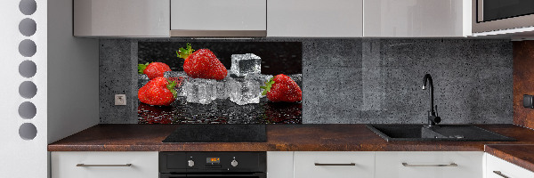 Salpicadero de cocina Fresas con hielo