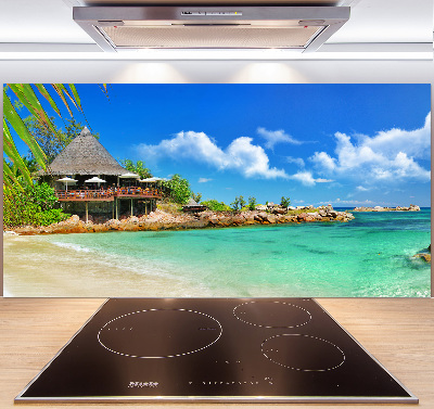 Panel para cocina Playa de Seychelles