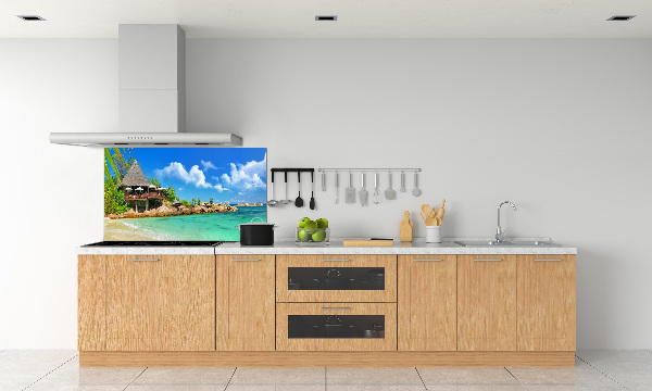 Panel para cocina Playa de Seychelles